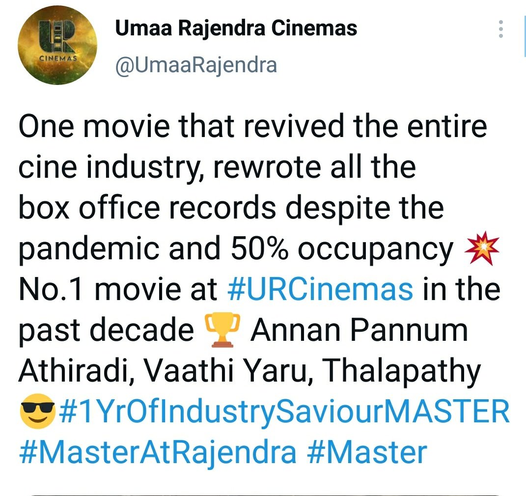 VJ_SK_AjayKumar's tweet photo. #OneYearOfMaster 😎 #Beast #ThalapathyVijay @actorvijay 🔥
#1YrOfIndustrySaviourMASTER
#Thalapathy ❤️.. https://t.co/REkgBG4vOl