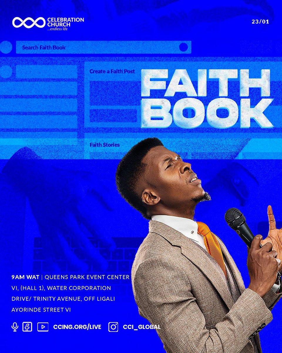 cci__global's tweet photo. Facebook asks, "what is on your mind?"
Faithbook asks, "what is on God’s mind?"

Writing your Faith story requires knowing and aligning with the will of God, and doing what he says to do per time. https://t.co/MhJ8wy3ItA