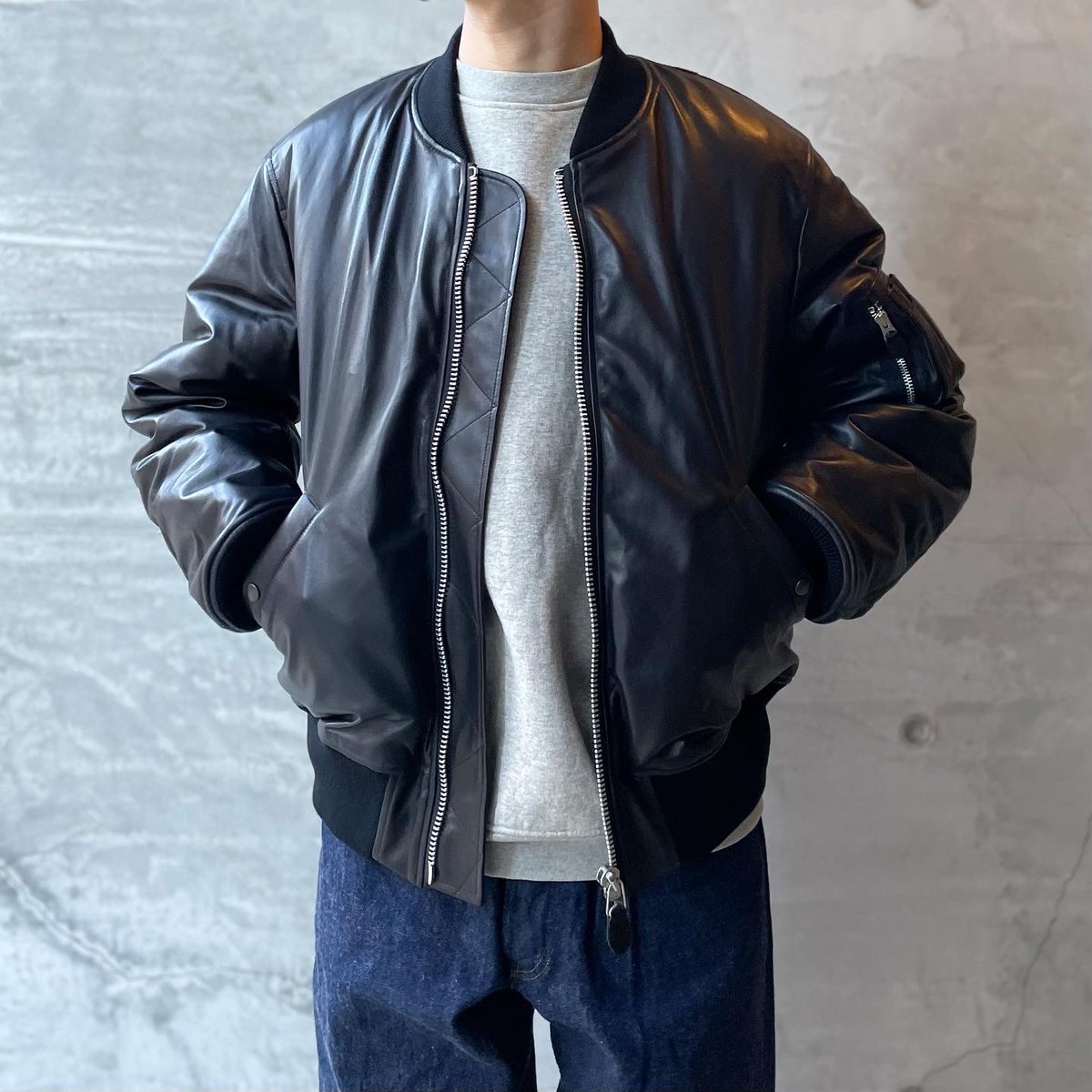 COMOLI 22 SS シープスキン MA-1 ¥308,000-(tax in) COLOR / SIZE