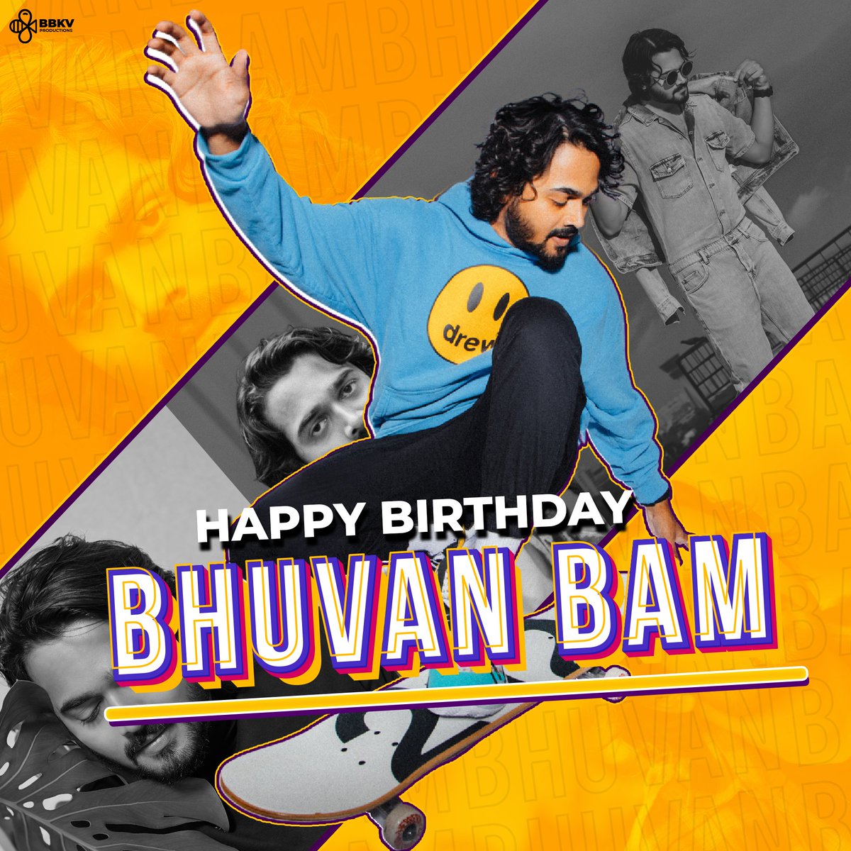 BbkvProductions's tweet photo. Thank you for perfectly summing all our emotions in your sketches, songs and Dhindora. Wishing you a very Happy birthday @Bhuvan_Bam ♥️ https://t.co/anoukVl1Uy