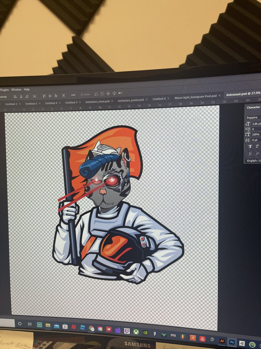 CNFTeeClub's tweet photo. In the lab working on new shirt designs at 5am lol #bcrc #cnftee https://t.co/KSx7tIETmh