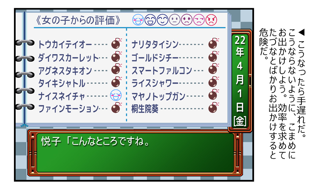 誰でも思いつくネタを書く。どうか怒られませんように。
如月さんはゼンノロブロイかとも思いましたが、あんまり知らないので…
#ウマ娘プリティダービー #ナイスネイチャ #ウマめきメモリアル 