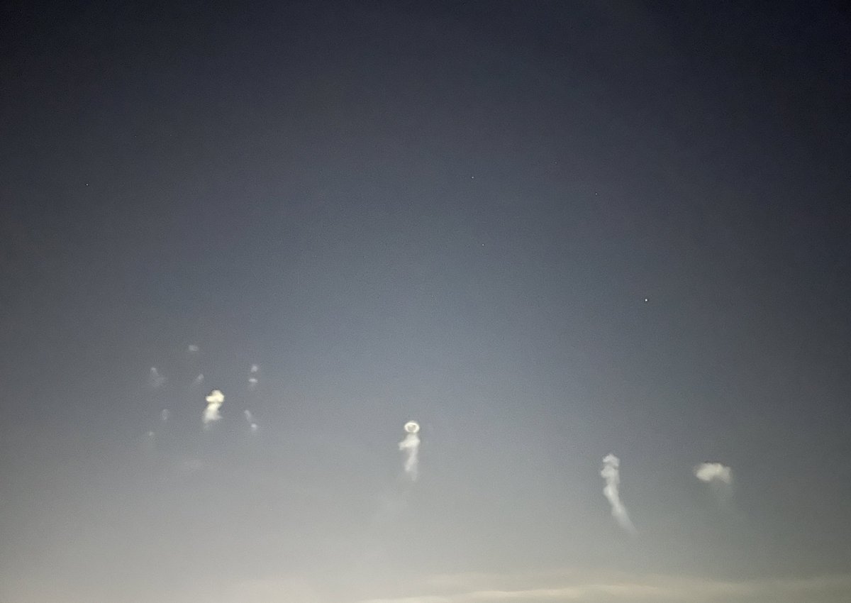 等間隔で流れていく打ち終わったあとの煙が、花火の幽霊みたいでかわいかった☁️☁️☁️