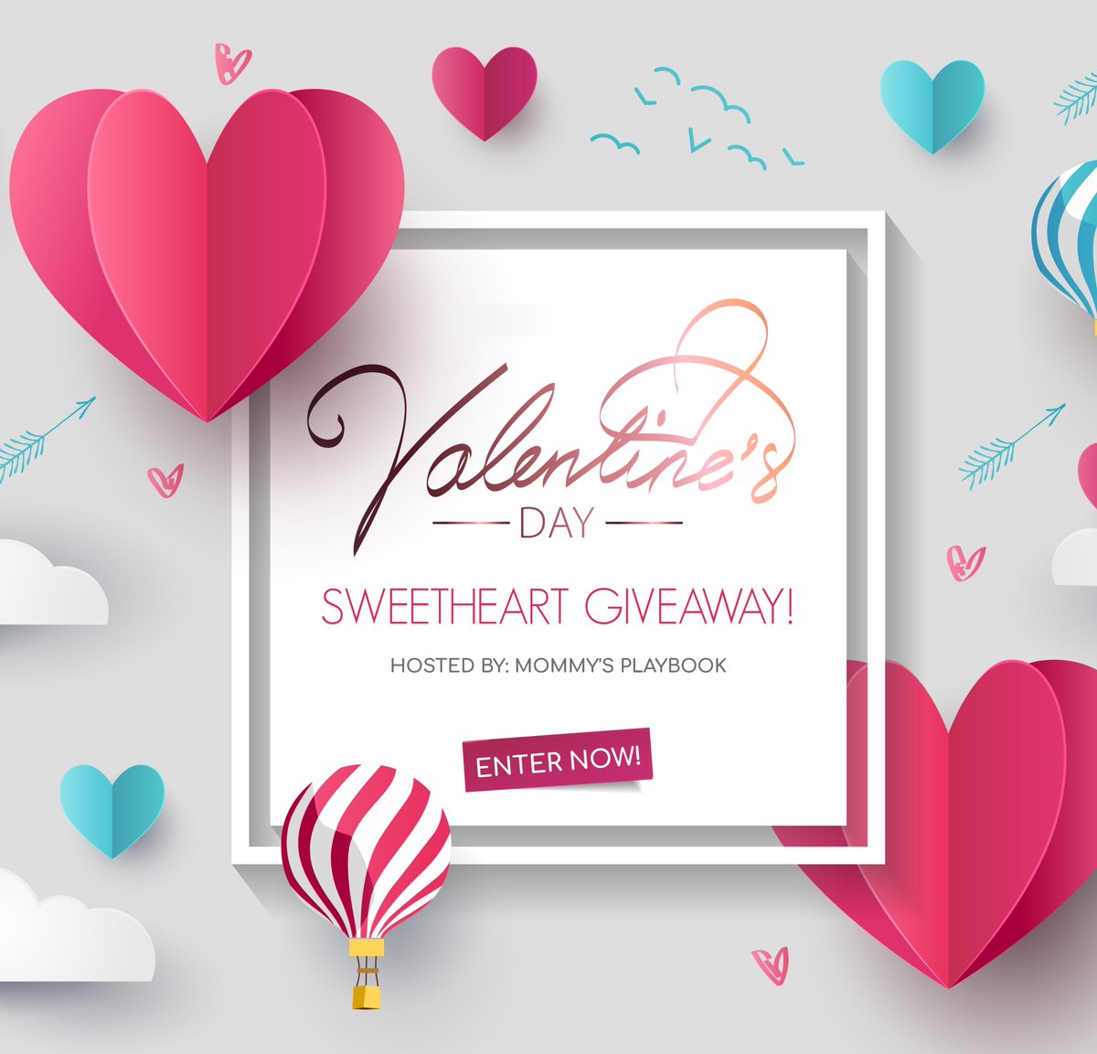 MommysPlaybook's tweet photo. #ad Enter to Win the Sweetheart Grand Prize #Giveaway Event! (APV $625)

ENTER HERE: https://t.co/mwcjSPGGTR

@PeachSkinSheets @PiccoliHorses @TickleMePlants @WinningMovesUSA @DiamondVeneer @ManCrates @SuperiorSource #The72Chocolate #Prizes #Sweeps #WinMe #GrandPrize #VDay2022 https://t.co/l2peX9yfWg