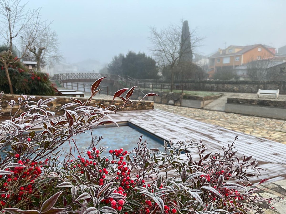 APobra's tweet photo. Alboreceu con #xeada na Guimaralia ❄️
📍Área recreativa de Samugueiros, á beira do río Saa https://t.co/0DgJfrPN4U