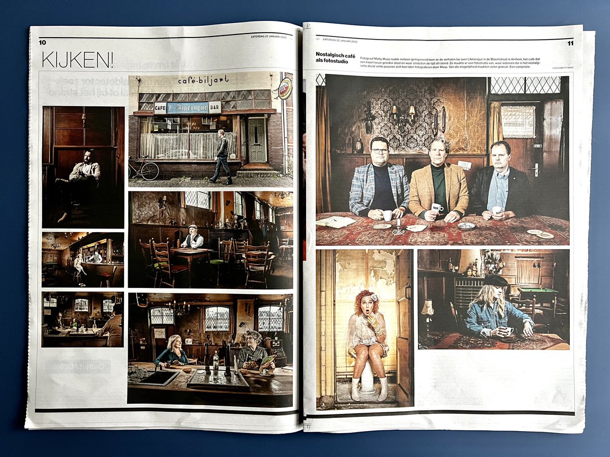 Drie pagina’s in de Gelderlander! #cafelamerique #arnhem en een expo <a href="/RozetArnhem/">Rozet Arnhem</a> , interview bij radio5, en een prachtige documentaire youtu.be/APtEdfBHTmI