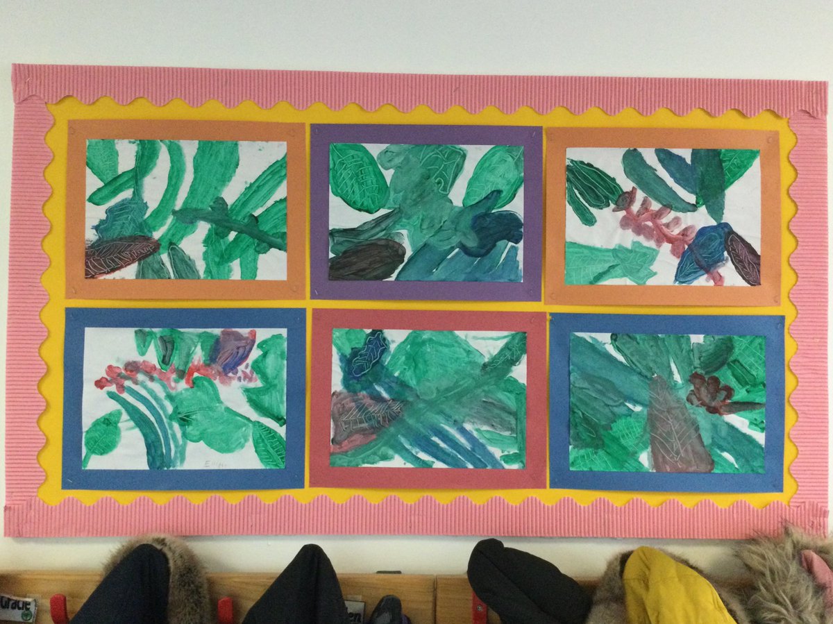 AlburghCE's tweet photo. Look at this fantastic artwork by #saplingsclass in the style of Henri Rousseau
@artrousseau #primitivism #colourmixing #shading https://t.co/5BMcaB8hYd
