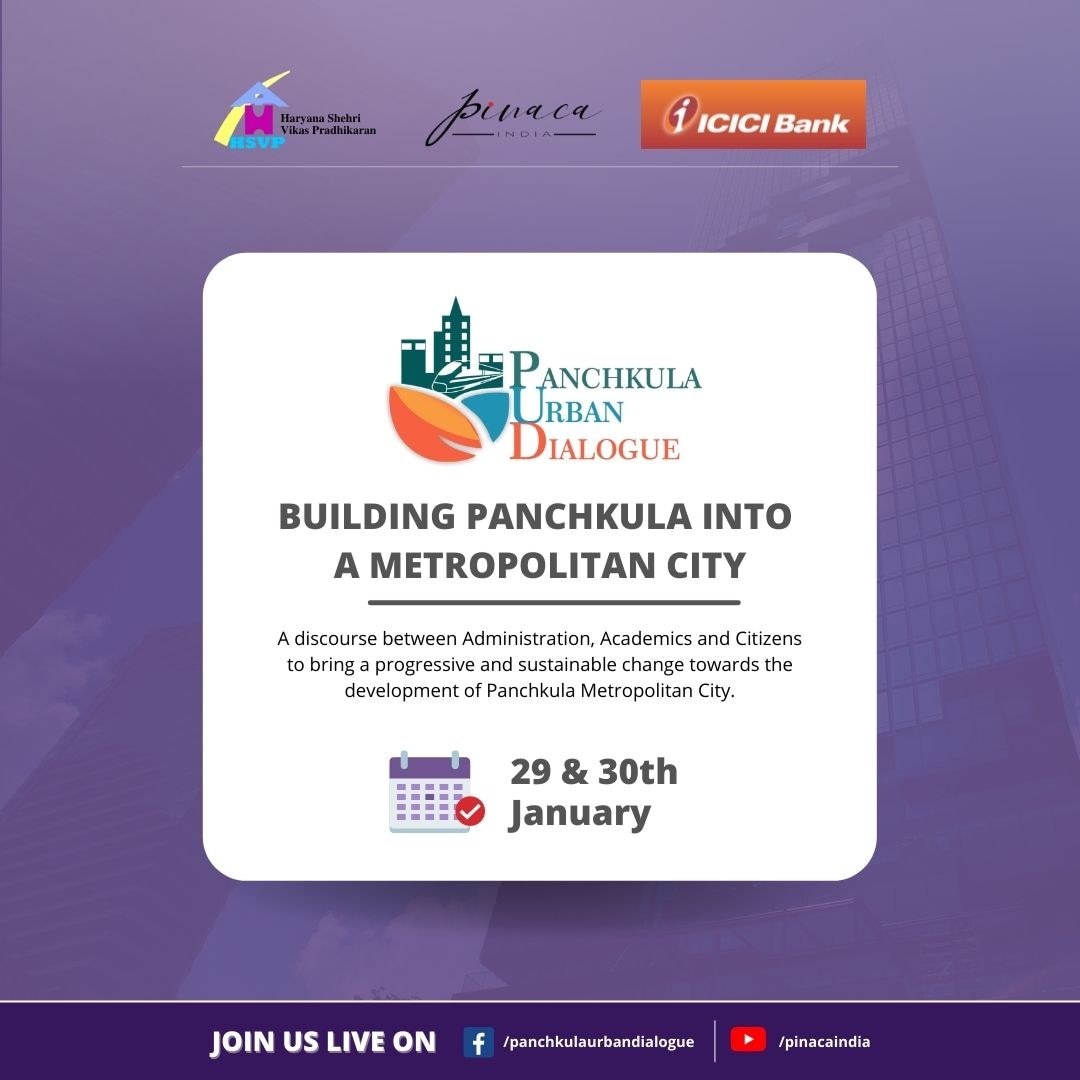 PUDevent's tweet photo. #PanchkulaUrbanDialogue2022- a thought-building and idea-sharing dialogue wherein people from all walks of life discuss the future of Panchkula Metropolitan City.
Share your suggestions and register for the event! 

https://t.co/NPhRM4MkUE

EVENT DETAILS:
🗓️ 29th and 30th January https://t.co/U0LRmTIcLc