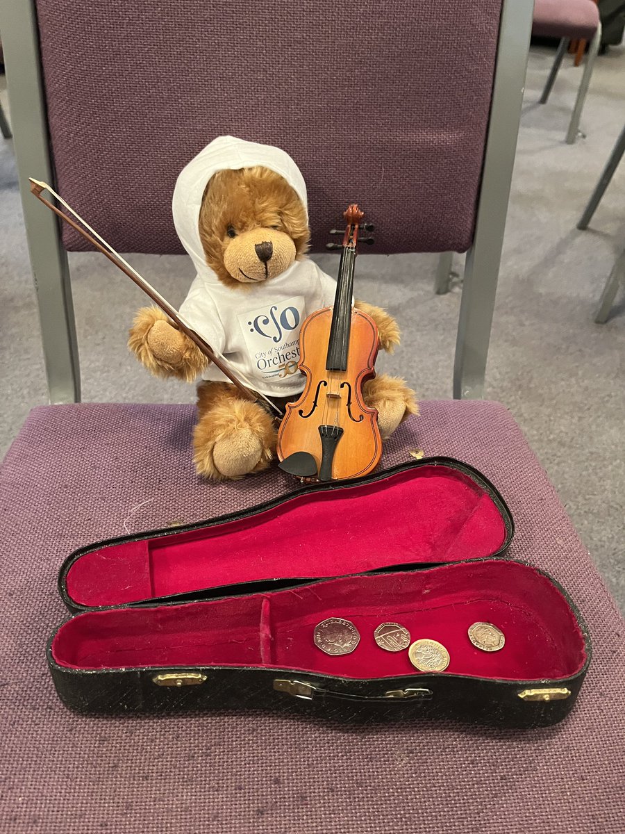 Bernie the bear is ready for our family concerts today and looking forward to seeing you all there  🎶