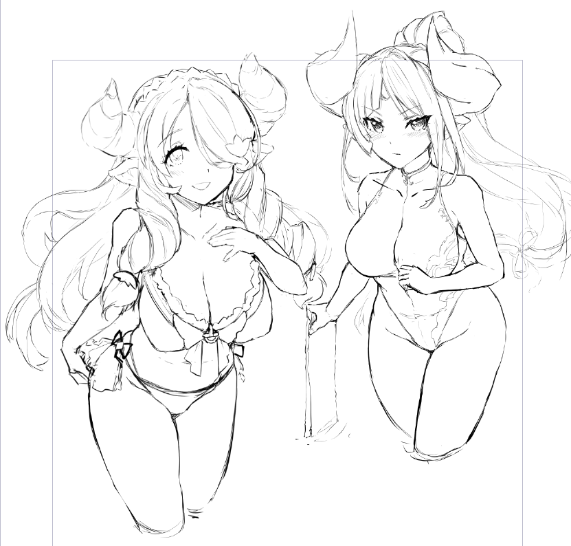 スケブ依頼品途中経過(漫画より抜粋 