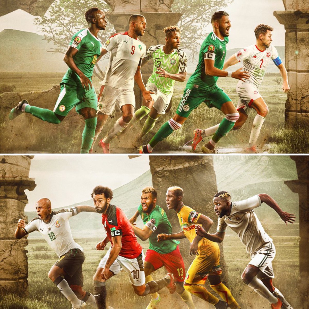 hadaf360's tweet photo. قرعة الدور الثالث من التصفيات الإفريقية المؤهلة لمونديال قطر 2022

🇸🇳 vs 🇪🇬
🇩🇿 vs 🇨🇲
🇳🇬 vs 🇬🇭
🇲🇦 vs 🇨🇩
🇹🇳 vs 🇲🇱 https://t.co/2HgXyPX3kO