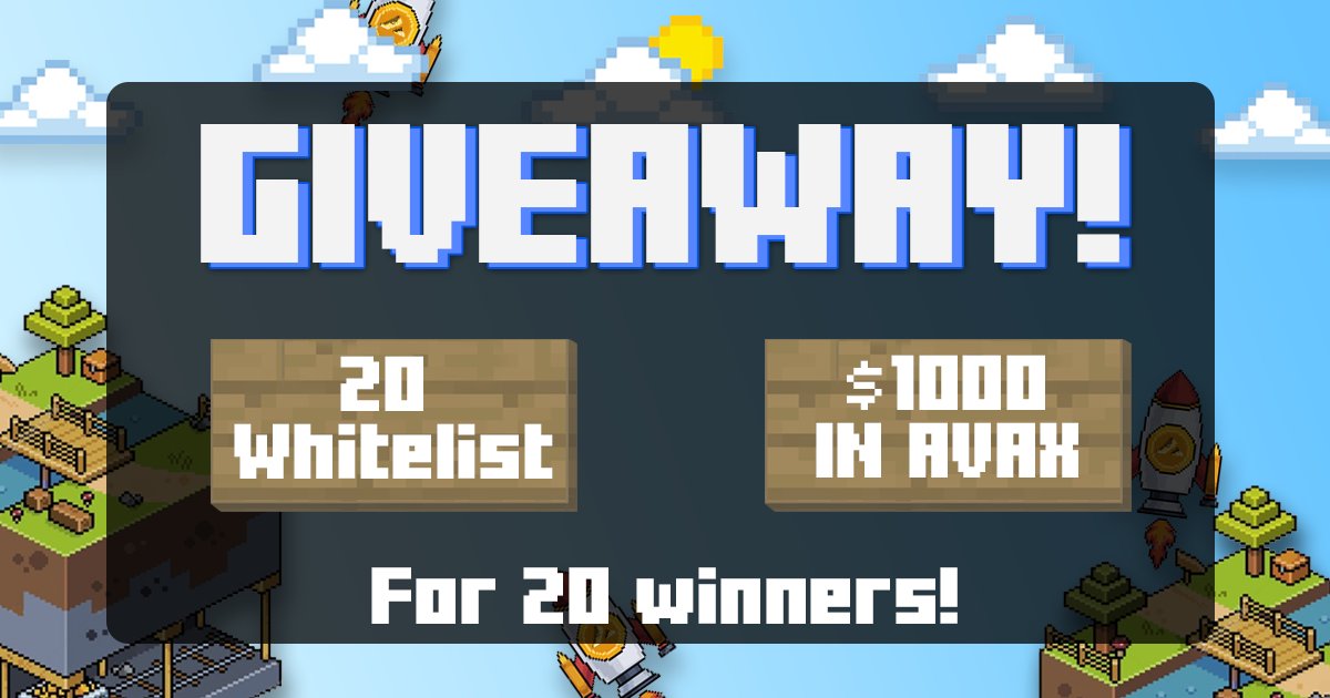 Craftisland | GEN1 in LIVE ๐บ (@craftislandavax) on Twitter photo CraftIsland's Contest ๐ง๐ปโโ๏ธ
20WL + $1000 in $AVAX ๐
โ For 20 Winners
To participate:
โข RT & Like
โข Follow <a href="/CraftIslandAVAX/">Craftisland | GEN1 in LIVE ๐บ</a>
โข Join discord.com/invite/craftisโฆ
The winners will be announced on January 23th at 4pm (UTC) on Twitter
๐งโโ๏ธโ๐ง๐ปโโ๏ธ
#P2E #AVAX ๐บ CraftIsland's Contest ๐ง๐ปโโ๏ธ
20WL + $1000 in $AVAX ๐
โ For 20 Winners
To participate:
โข RT & Like
โข Follow <a href="/CraftIslandAVAX/">Craftisland | GEN1 in LIVE ๐บ</a>
โข Join discord.com/invite/craftisโฆ
The winners will be announced on January 23th at 4pm (UTC) on Twitter
๐งโโ๏ธโ๐ง๐ปโโ๏ธ
#P2E #AVAX ๐บ