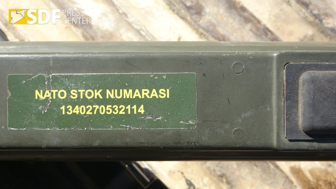 SalehMaslem's tweet photo. To Whom it may concerned :
This weapon seized from Turkish mercenaries https://t.co/GWhfJZJgem