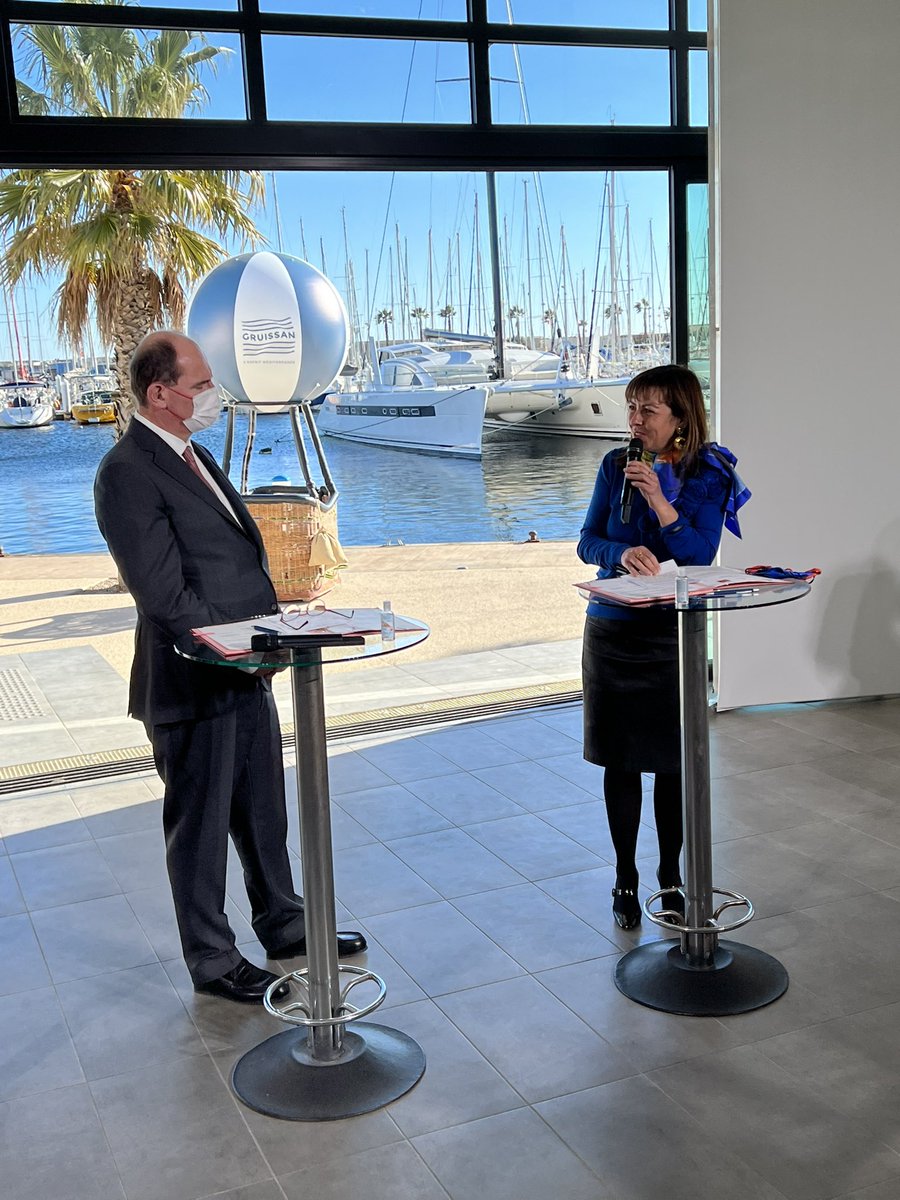 Visite lodge boats et signature convention Plan Littoral 21 à <a href="/GruissanTourism/">Gruissan Tourisme</a> par <a href="/JeanCASTEX/">Jean Castex</a> <a href="/Occitanie/">Région Occitanie</a> et <a href="/BanqueDesTerr/">Banque des Territoires</a> pour confirmer engagements financiers 2021-2027 et accompagner la transformation du littoral Occ
🌊dotation 58M€ sur 2023-27 annoncée par Premier ministre