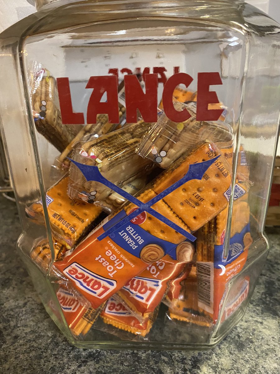 JCROCKETS's tweet photo. They just taste better when kept in one of these!  Thanks for the great find E-Plus Furniture. #LanceCrackers  
#oldtimeystore
#BringsbackMemories https://t.co/ELZPWya6wl
