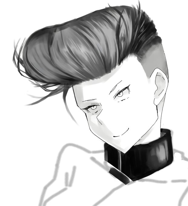 山本善々先生の週一落書き習慣に参加させてもらいました
ちょっと会話に夢中になって構図が死んだ気がします
あとリーゼント描いてて楽しいけどマジでむずいっすね
普段神絵師さんの参考絵横に置いて描くタイプなんで地力こんなもんかとへこみました 