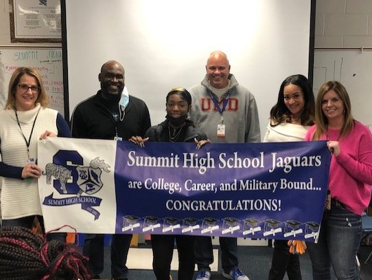 Our Woo Hoo Crew was busy this week honoring some of our amazing seniors.  Christen has been accepted into Texas Southern!  Yay Christen!  We're so excited for you. <a href="/TexasSouthern/">Texas Southern University</a> <a href="/shsjaguars/">Summit High School</a>