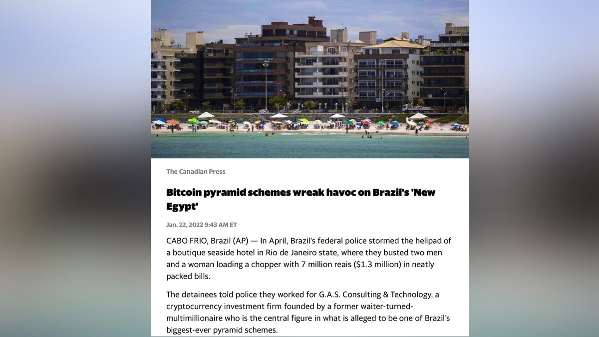 greenjay's tweet image. Story reads like fiction..it’s not ca.finance.yahoo.com/news/bitcoin-p… #crypto #bitcoin multi mill$ Ponzi scheme: thousands of victims: many recruited via religious groups Former evangelist-in-training Glaidson Acácio dos Santos “bitcoin pharaoh” since jailed