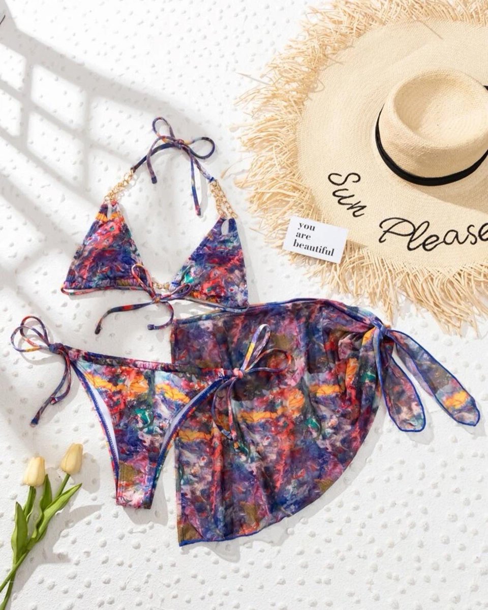 milz_collection's tweet photo. 3 piece chain linked halter bikini swimsuit &amp; beach skirt set available in size medium (USA 6) at only 65,000Ugx at Ntinda Business Village, Shop B05. Call 0777 766 734 for deliveries https://t.co/XYWjBYaPCn