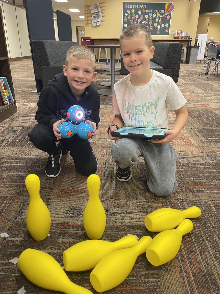 KevinSayerska's tweet photo. Another great week of Coding with my @JES_717 students. They are truly understanding the concepts of block coding. @ISD717 #AnyoneCanCode #CodingRocks @WonderWorkshop @SpheroEdu @codeorg @CodeSavvyOrg https://t.co/fi5tG8O7P0