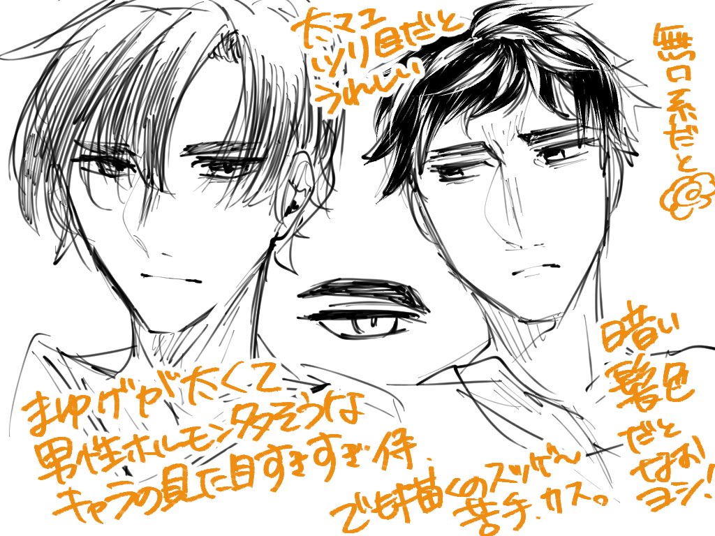 こういう見た目の男キャラが大体すき。こんな感じのキャラもっとどっかにいないかね。 