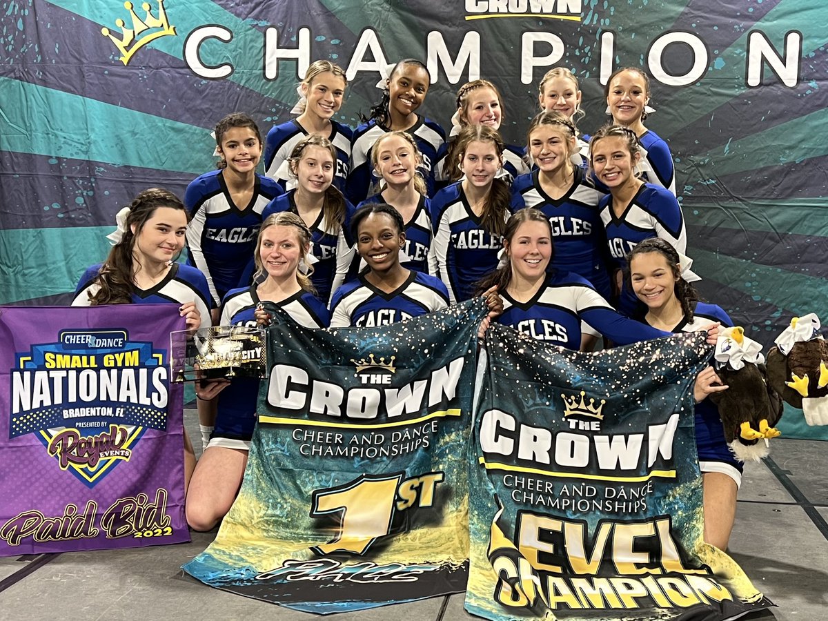 More hardware for <a href="/_EHScheer_/">Eastern Cheer</a> who wins the Derby City Crown Classic and named Varsity Grand Champion. #FlyEastern