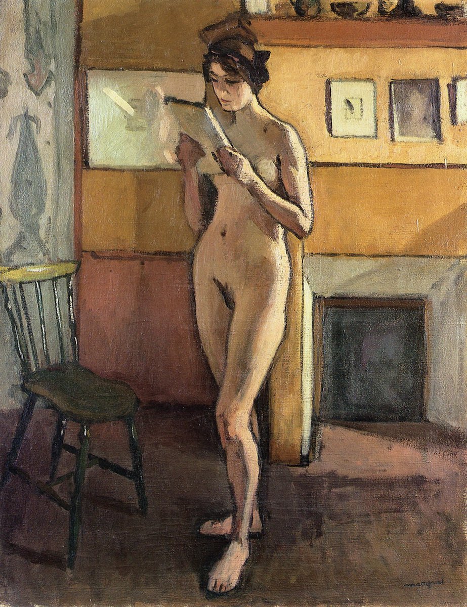 Albert Marquet - Standing Nude By The Fireplace, 1913pic.twitter.com/ZshWlS...