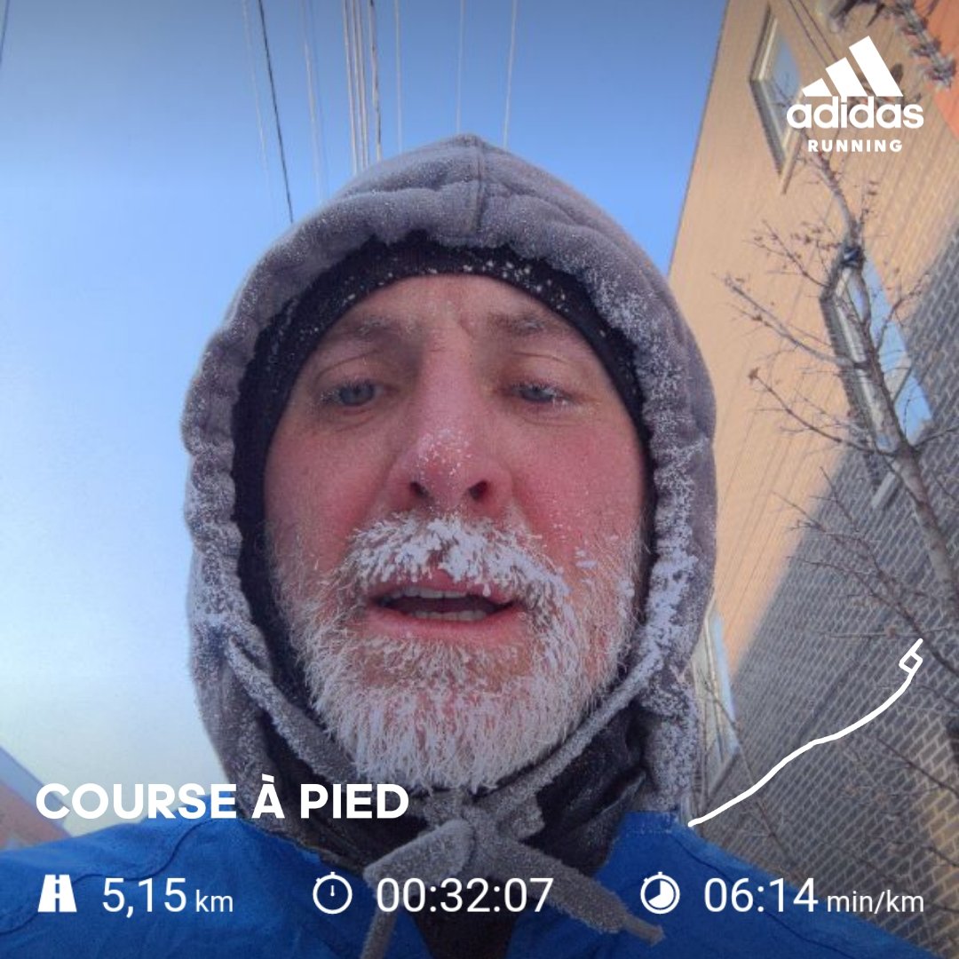 Bonne course dans le froid