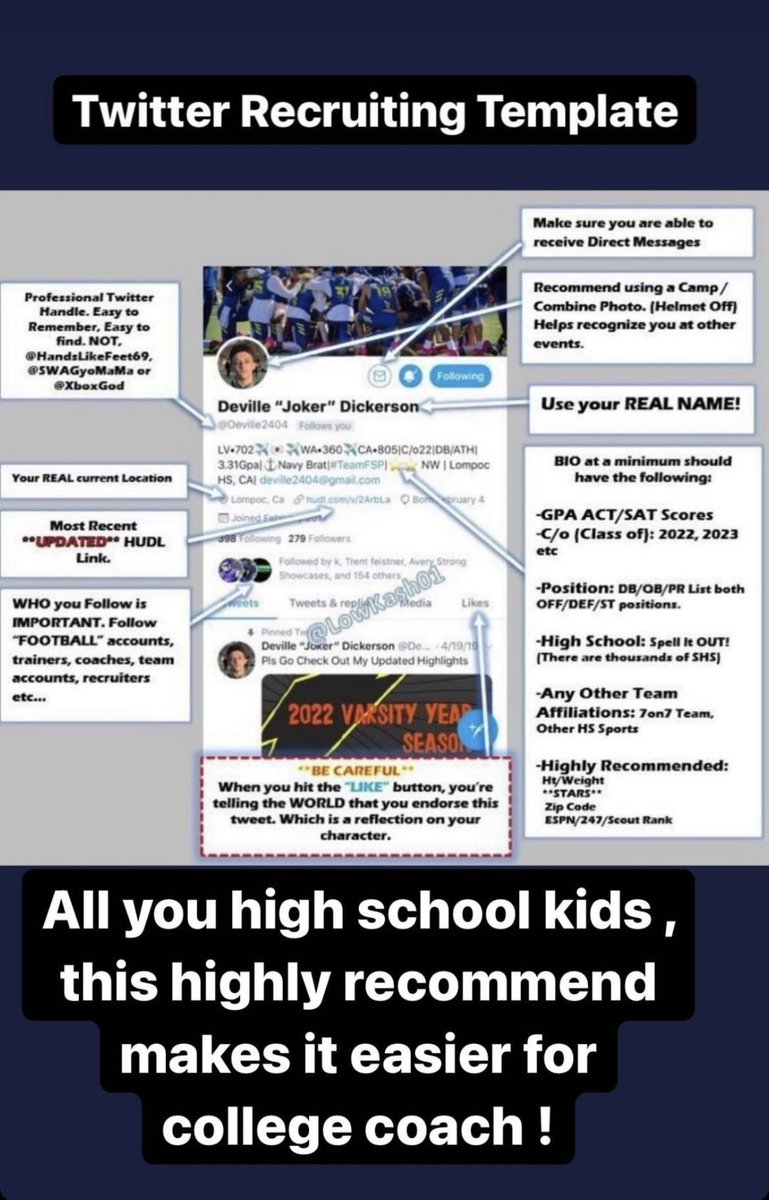 Athletes make sure your Twitter looks like this ⬇️⬇️⬇️