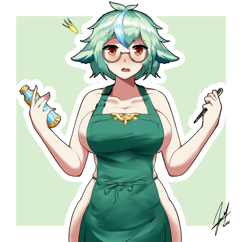 SexualObedient's tweet photo. “M-Master… why must I wear only this apron. C-Can I please but on something else?”

The shaky voiced elf looked to her master.

#LewdRP https://t.co/0KdujYRR5Y