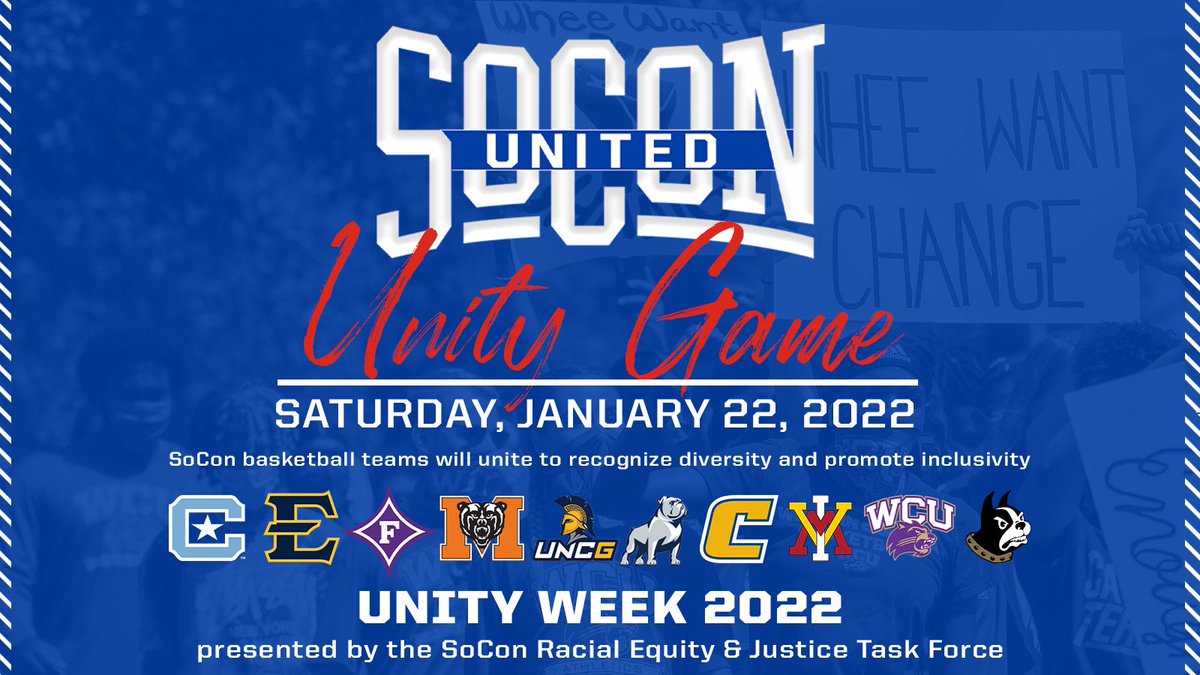 SoConSports's tweet photo. To end the week, we have dedicated all #SoConHoops games as the first-ever Unity Games!
#SoConUnitedโ๐ฃ https://t.co/PyiZJVr7Ax