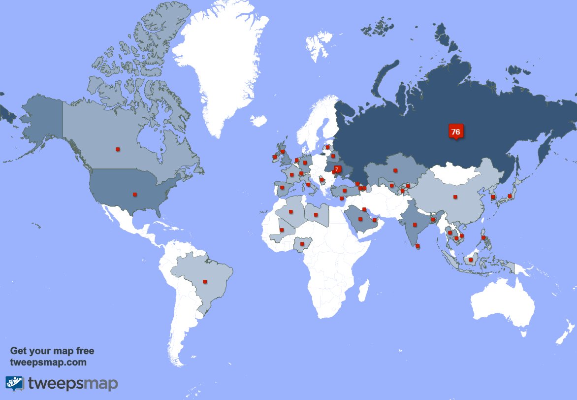 I have 3 new followers from USA 🇺🇸, and more last week. See tweepsmap.com/!daiquri76