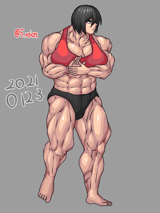 ボディビル模写。 