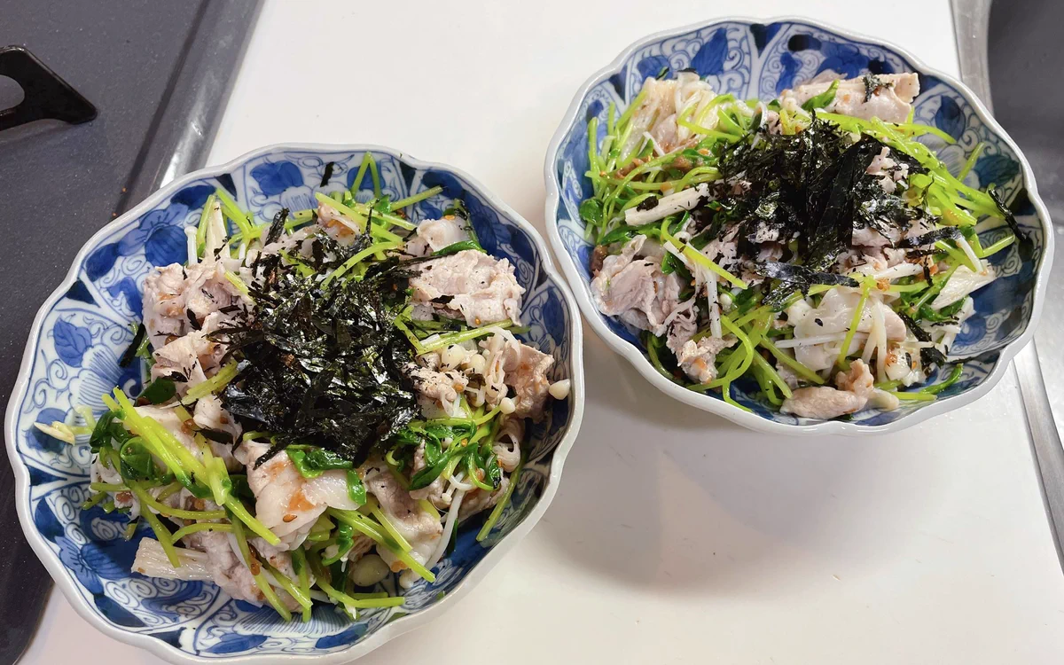 いつでも食べたい豚しゃぶサラダ！「豚しゃぶとお野菜の梅和え」