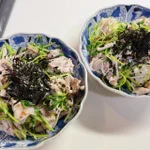 いつでも食べたい豚しゃぶサラダ!「豚しゃぶとお野菜の梅和え」