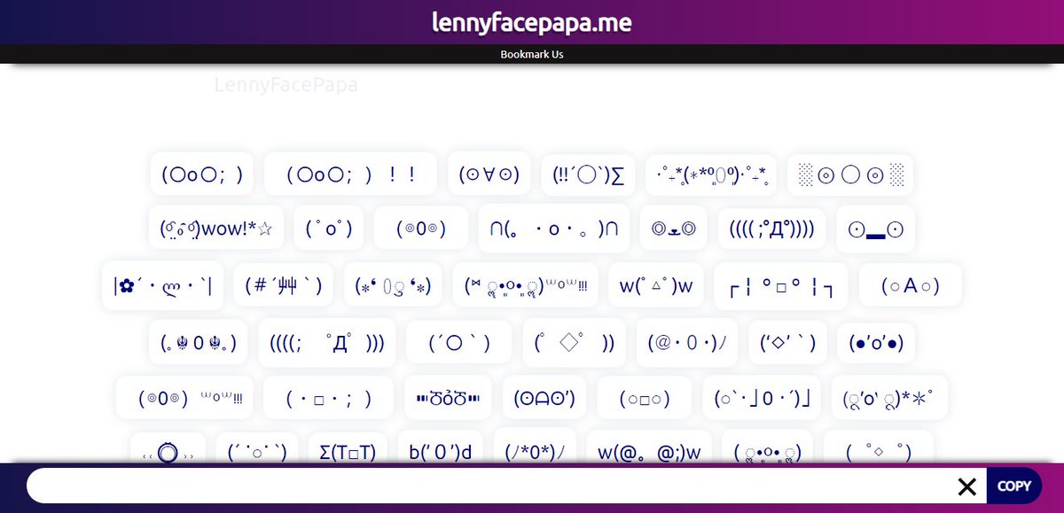 __lennyface's tweet photo. #surprised #surprisedlennyface #lennyface #textfaces #emoticons #kawaiifaces
Surprised Lenny Face Copy And Paste
( Ŏ艸Ŏ) ( '◇') (✿〇∀〇) (∵) Wow! ⋋| ◉ ͟ʖ ◉ |⋌ ต(ꏿ᷅௰ꏿ᷄)ต ╰། ◉ ◯ ◉ །╯
https://t.co/ZkDuS1HFhG https://t.co/gn2AN96yfP
