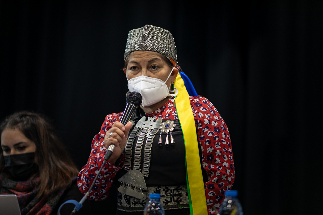 greppos's tweet photo. @ElisaLoncon , ex-présidente mapuche de la chambre constituante au Chili à Barcelone pour rencontrer des organisations catalanes et latinoaméricaines. https://t.co/pXqGLCR1dn