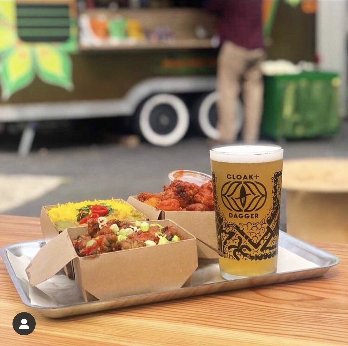 HandBrewTap's tweet photo. @curryleafcaff trailer will be opening a little later at 5pm today. If you’re here for lunch, feel free to order in you’re own grub 🤙 https://t.co/pW9Ji4dcTk