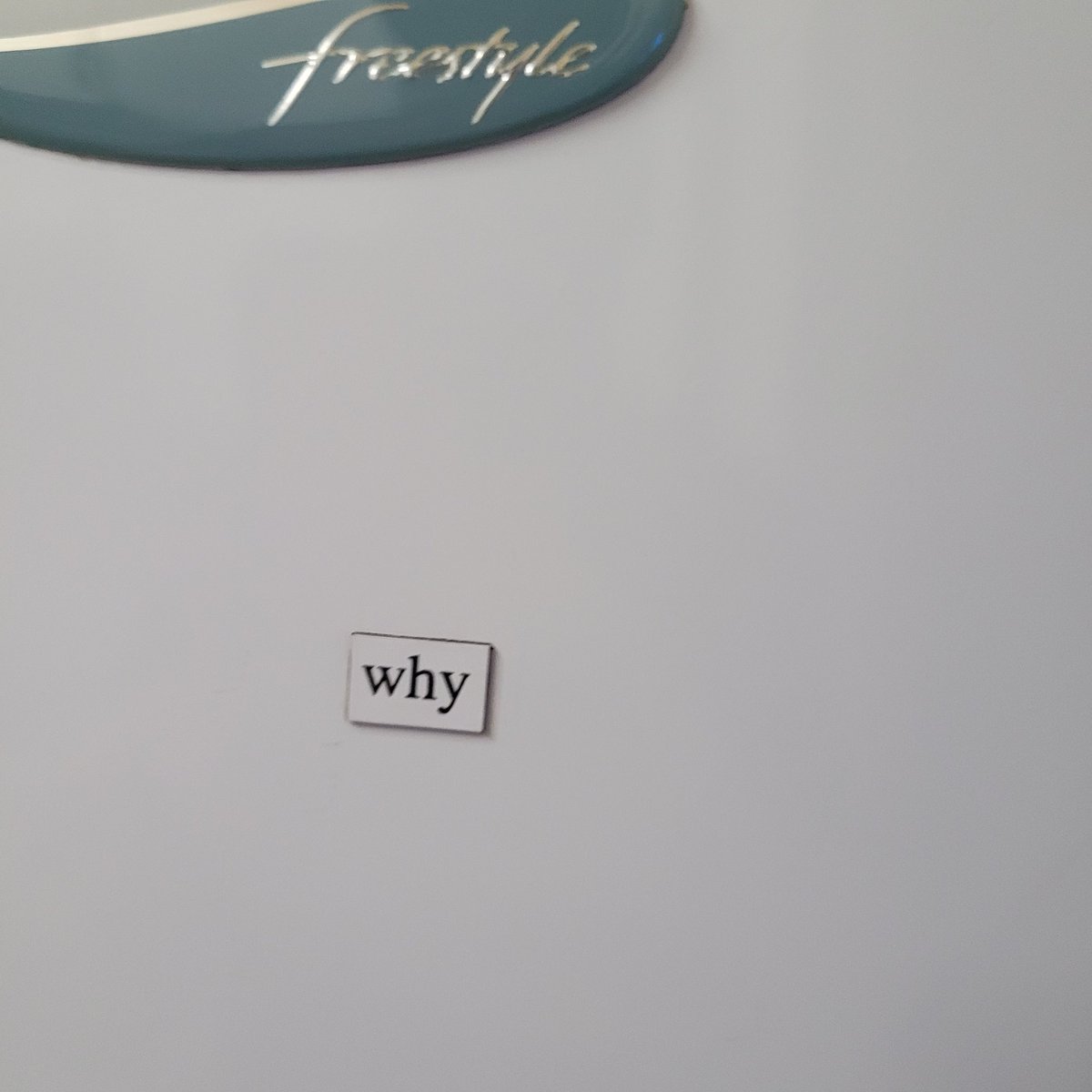 Of all the magnets on all the fridges in all the world...