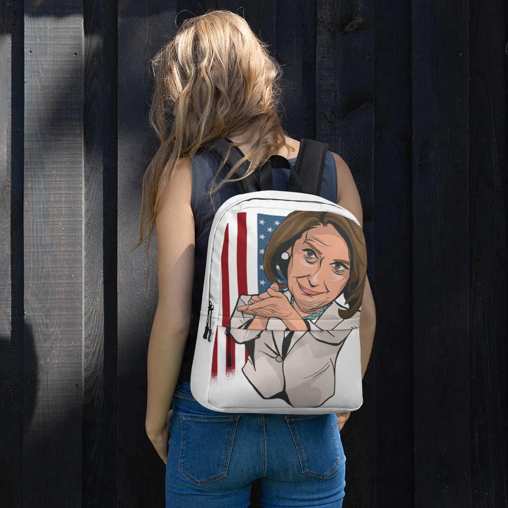 resistbay's tweet photo. NEW: Pelosi Clap backpack now in stock! 🔥 

Get it here: https://t.co/l5vWQ8fpIX https://t.co/fFHtHyJVAT