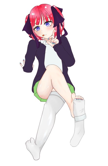 あずアズさんがTwitterに投稿した中野二乃(五等分の花嫁)のイラスト。