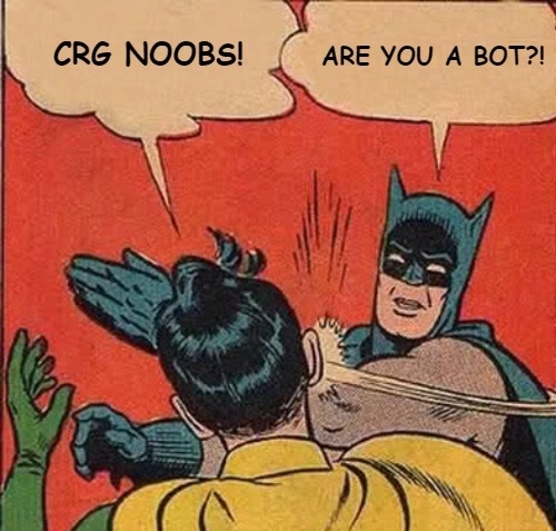 Well... Only bots can say this 😅 
#CRG #CreativeRoGamers #CRGmeme