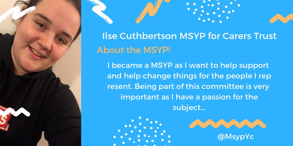 CarersTrustScot's tweet photo. Did you know that @CarersTrustScot supports two #YoungAdultCarers to be #MSYPs @OfficialSYP to ensure the views of #YoungCarers is heard? Here is what our MSYP @ilsecmsyp has to say ๐ https://t.co/W4kgniLePD