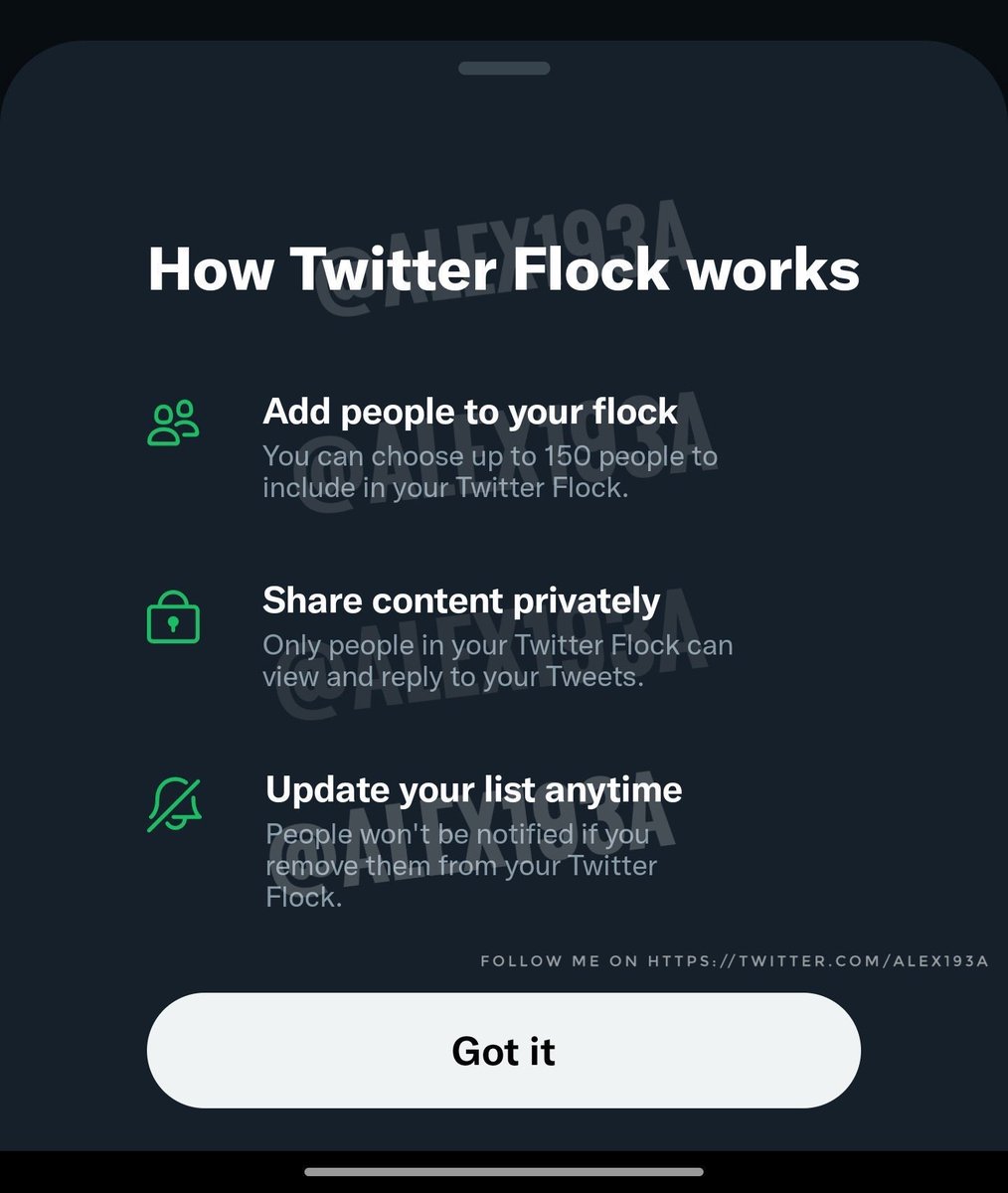 agafes's tweet photo. ميزة جديدة يختبرها تويتر Twitter Flock عبارة عن قائمة تغريدات خاصة بالأصدقاء ( نفس فكرة تخصيص ستوري سناب أو انستقرام ) بحيث مايشوف التغريدة ولا يقدر يتفاعل معها الا الأصدقاء اللي بالقائمة.

شخصياً أشوفها فكرة جميلة وأتوقع لها نجاح 😁👍
#تويتر
#TwitterFlock https://t.co/Wrmd1fyNhA