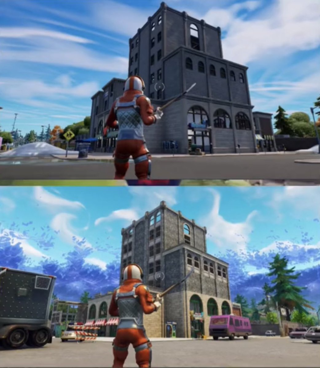 WOG_fn's tweet photo. Two photos, 4 years apart. #FortniteGame https://t.co/1rYVGQ93xu