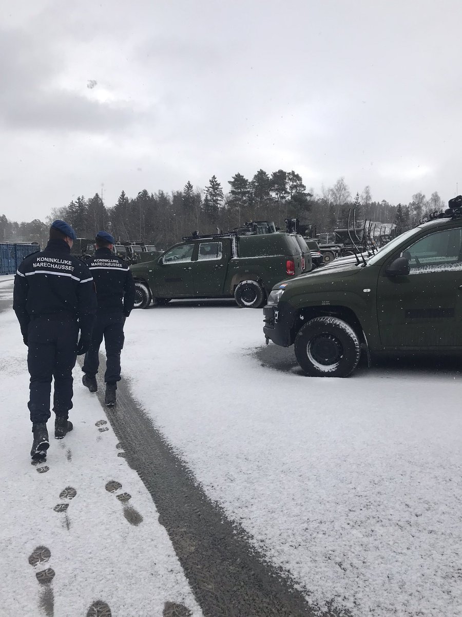 Op dit moment zijn wij aanwezig bij de oefening Allied Spirit in Duitsland t.b.v. onze politietaak 🇩🇪🚓❄️