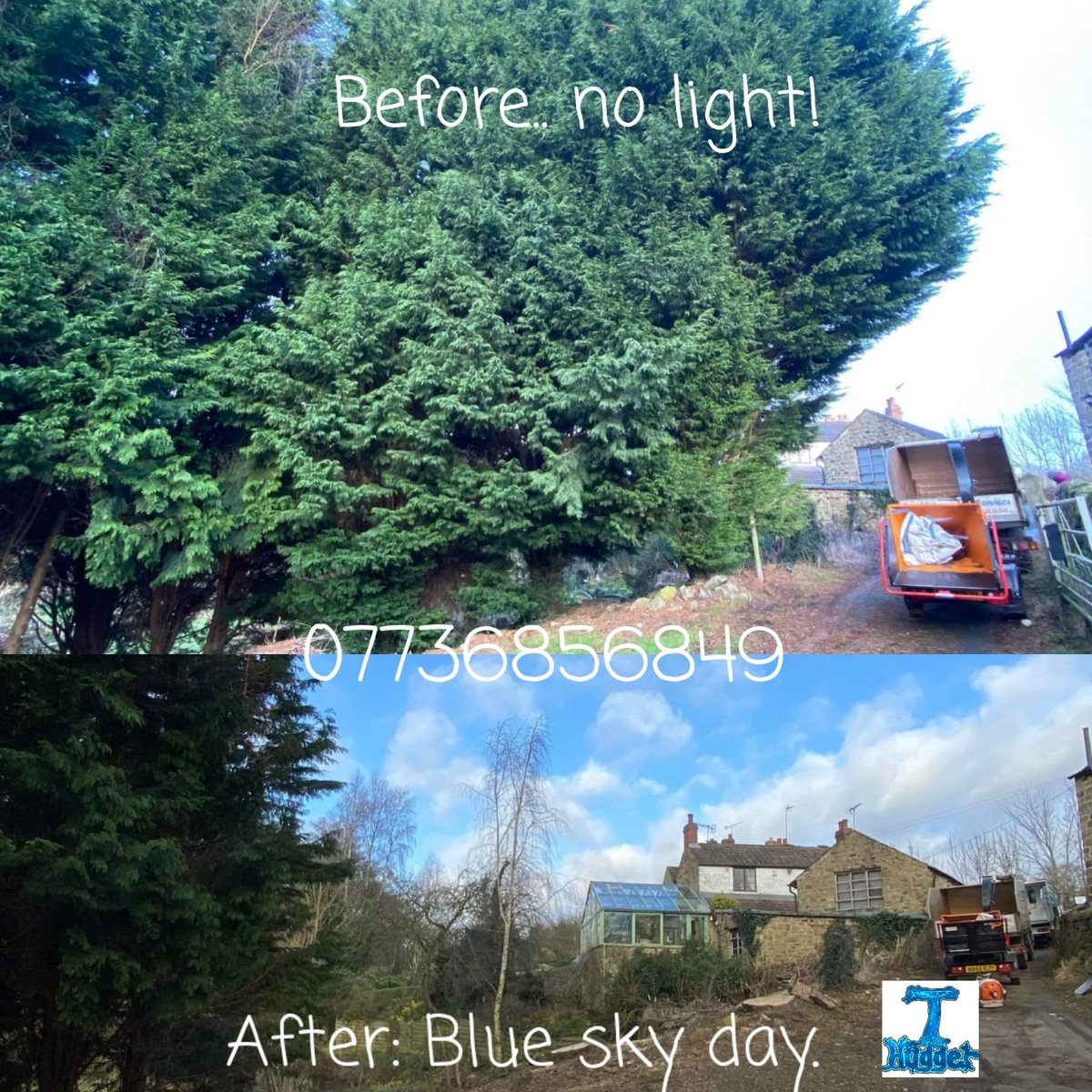 TreeHugga's tweet photo. Dismantling large Leylandii at #fritchley near #critch House behind had no light at all now it enjoys a sunrise every day π
(I'm guessing the heating bill will drop too)
Can we help you?
07736856849
#trees #treesurgeon #treesurgery #garden #Derbyshire #nottingham #gardening #sbs https://t.co/YJrKU2qypo
