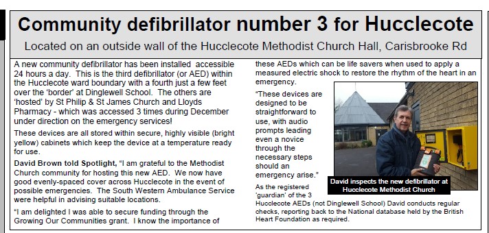 DavidBrownLD's tweet photo. A new community defibrillator at Hucclecote Methodist Church: https://t.co/DK4Gnx9XbL