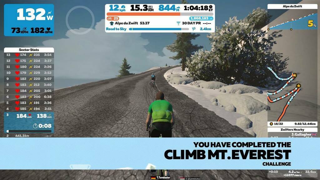 test Twitter Media - Finally. After a long time of indoor bike bothering I have done the 50km vertical challenge. I now have the “Tron” bike and a nose bleed
#cycling #gozwift #zwift #alpedhuez #alpeduzwiftchallenge #wirral #watopia https://t.co/RDQIL4wLw9 https://t.co/glk7MpiTTZ