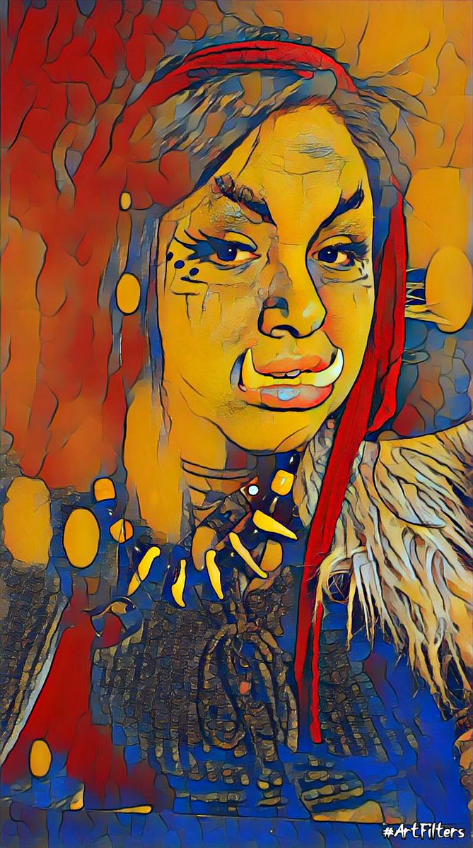NazBonegnasher's tweet photo. good mornin! been toiling away with these filter things all night, I do leik these icky prettie colors

#hashtags #orc #orclady #orcgirl #tusks https://t.co/YoEFpagWtZ